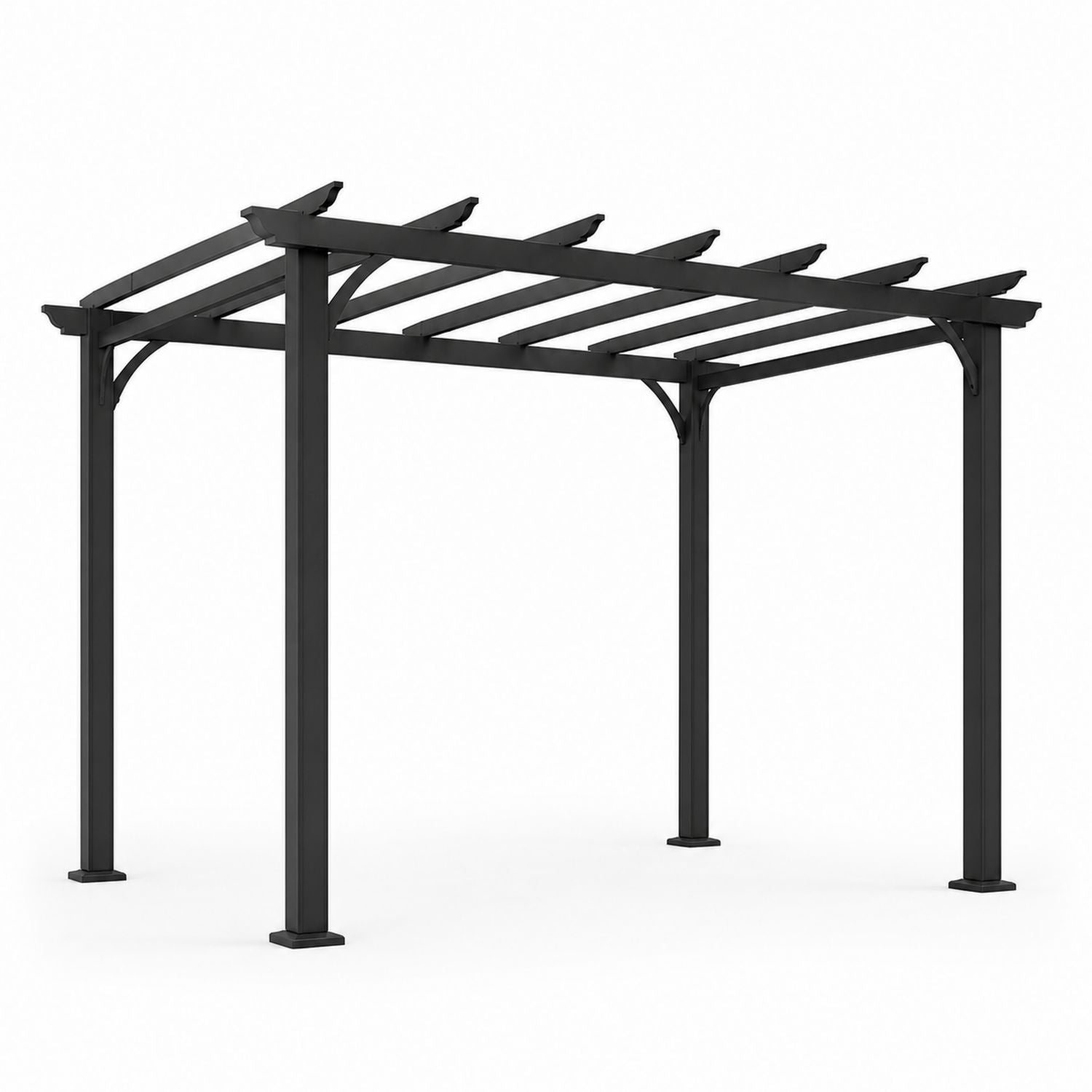 Pergola ogrodowa metalowa czarna