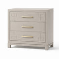 Komoda z trzema szufladami MDF Beżowa 80x40x75cm