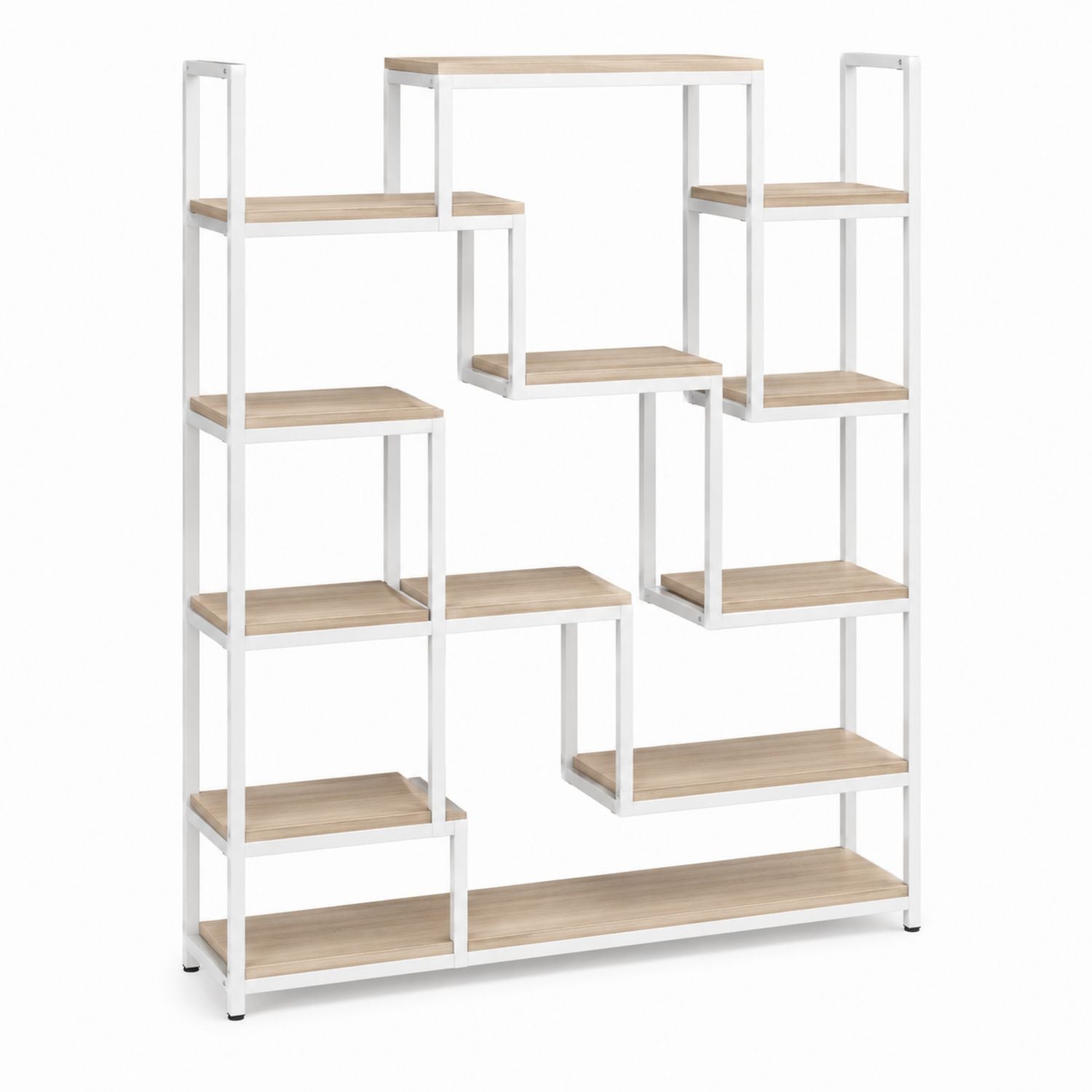 Regał z metalowymi ramami i półkami z płyty MDF 175cm