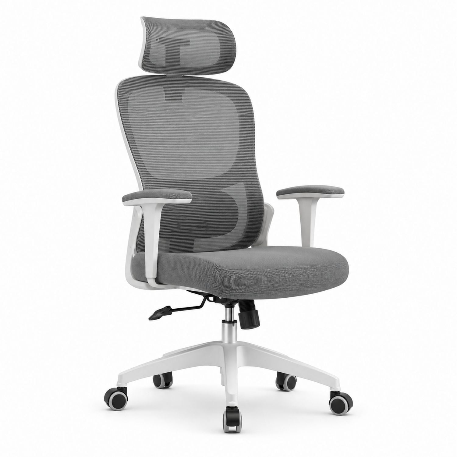 Ergonomiczne krzesło biurowe z siatki, Szary