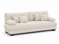 Sofa z tkaniny bawełnianej Kremowa 200x90x85 cm