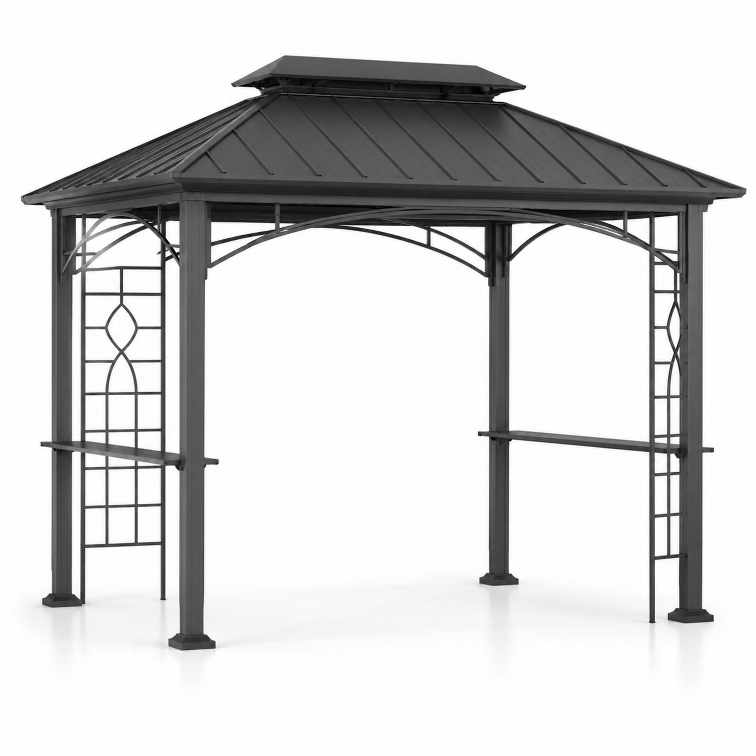 Altana metalowa czarna 300 cm x 300 cm x 270 cm