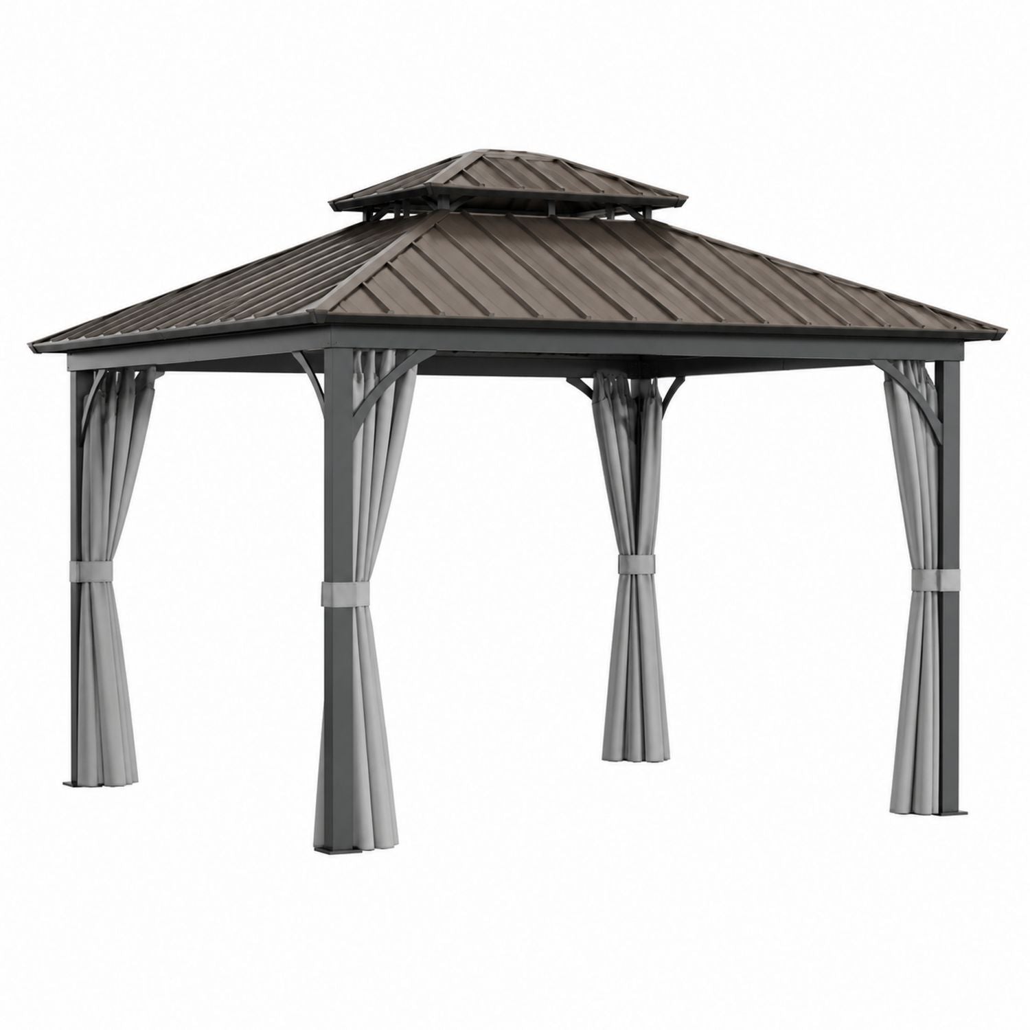 Altana ogrodowa z aluminium i stali 3x3 m
